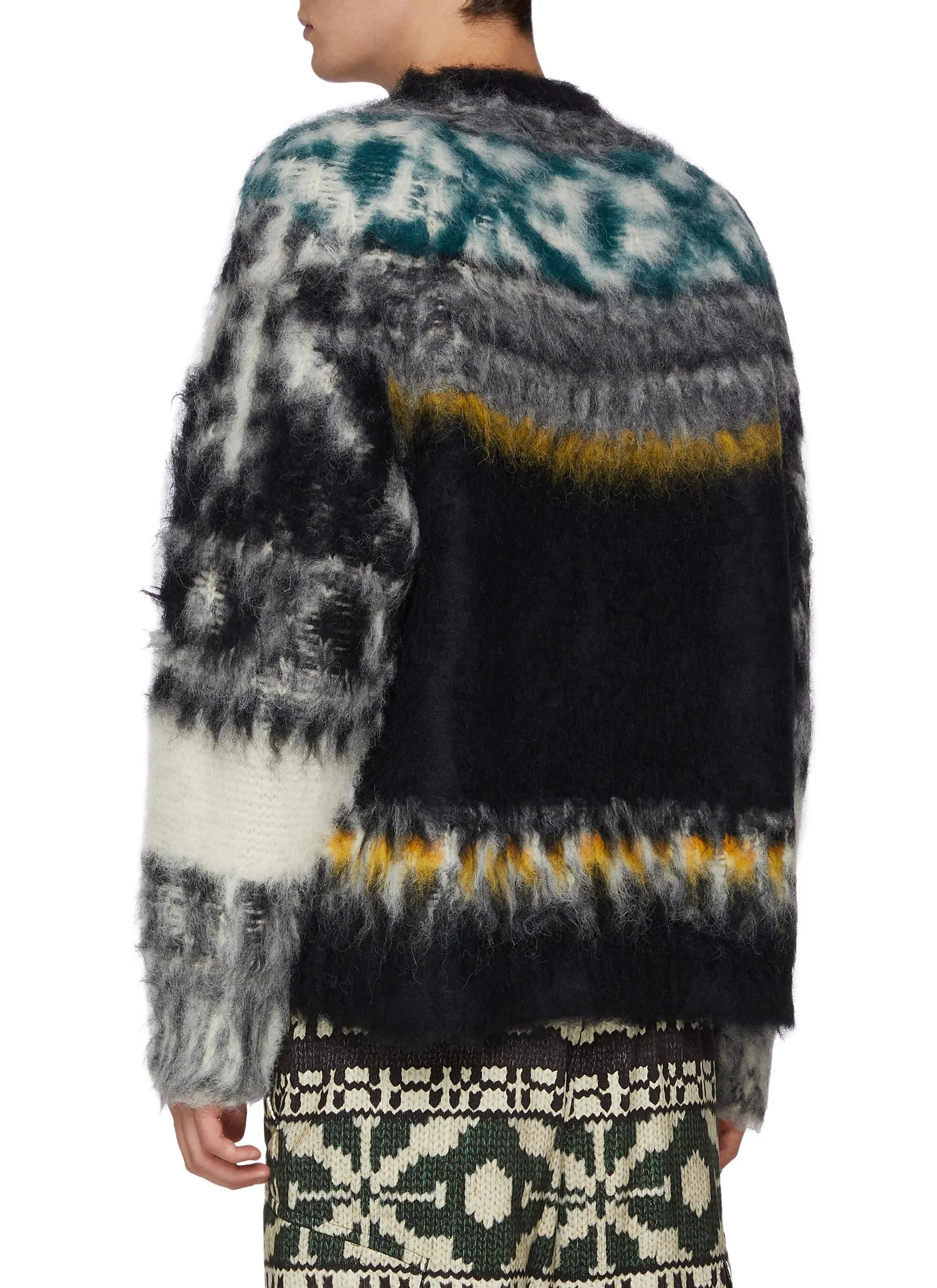 -----------SACAI  ---- ------------ ----Fair Isle Knit Sweater --