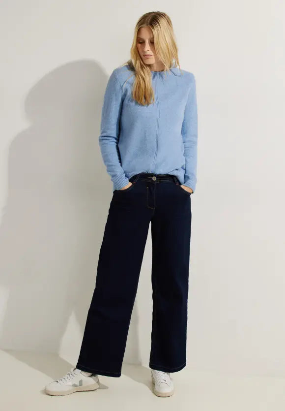 302374- Blue Knit Jumper - Cecil