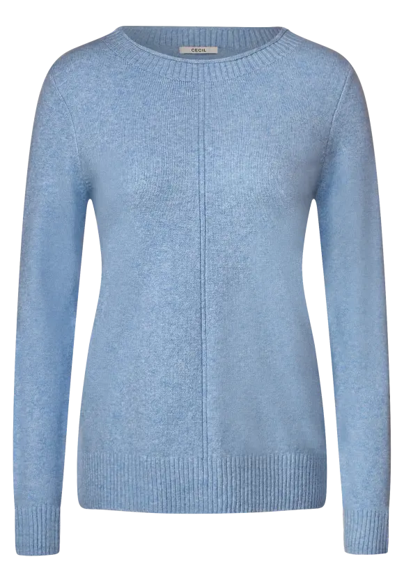 302374- Blue Knit Jumper - Cecil