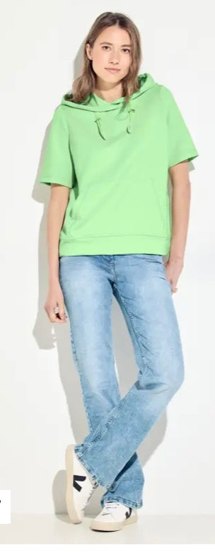 302734- Shortsleeve Lime Hoody - Cecil