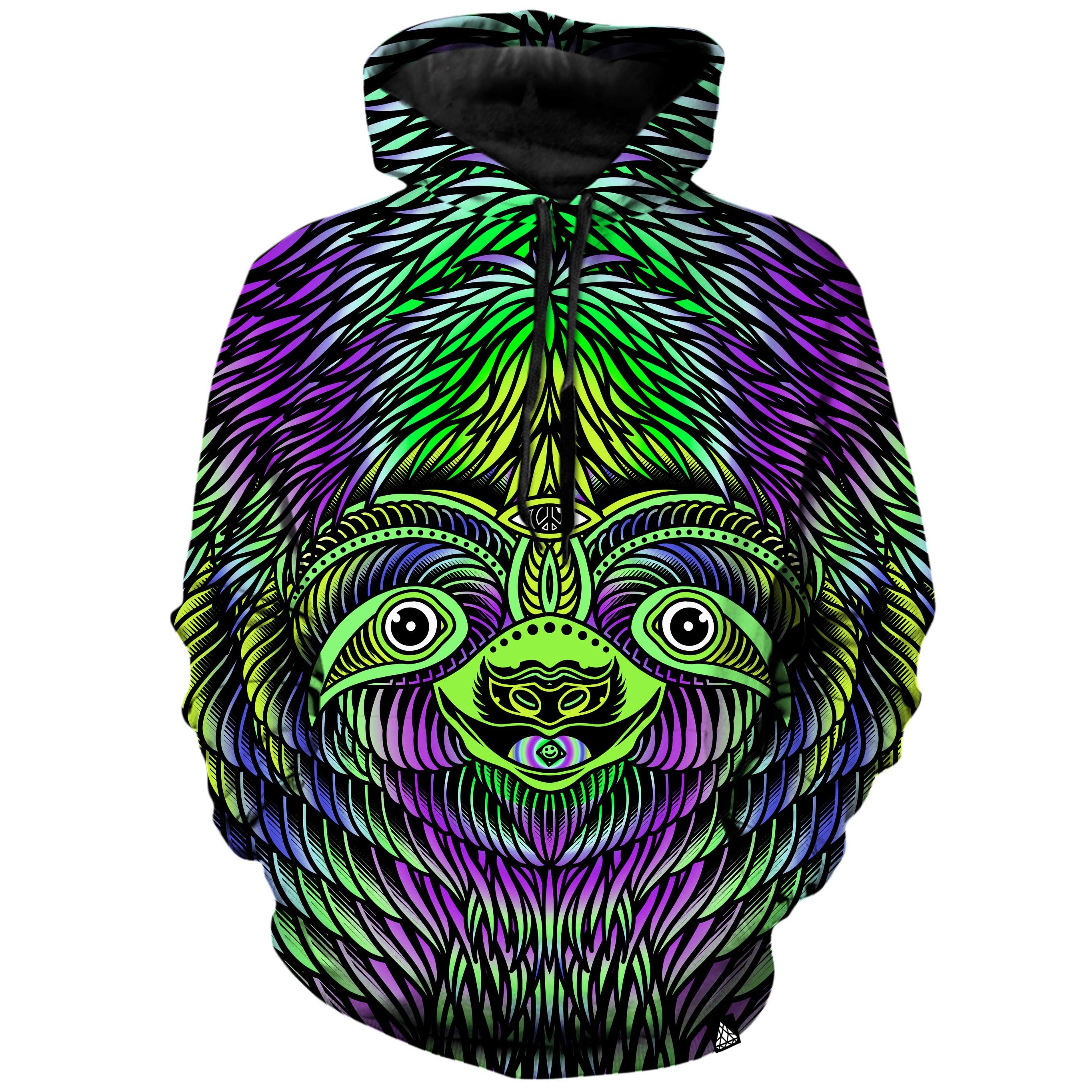 ACID SLOTH NEON HOODIE