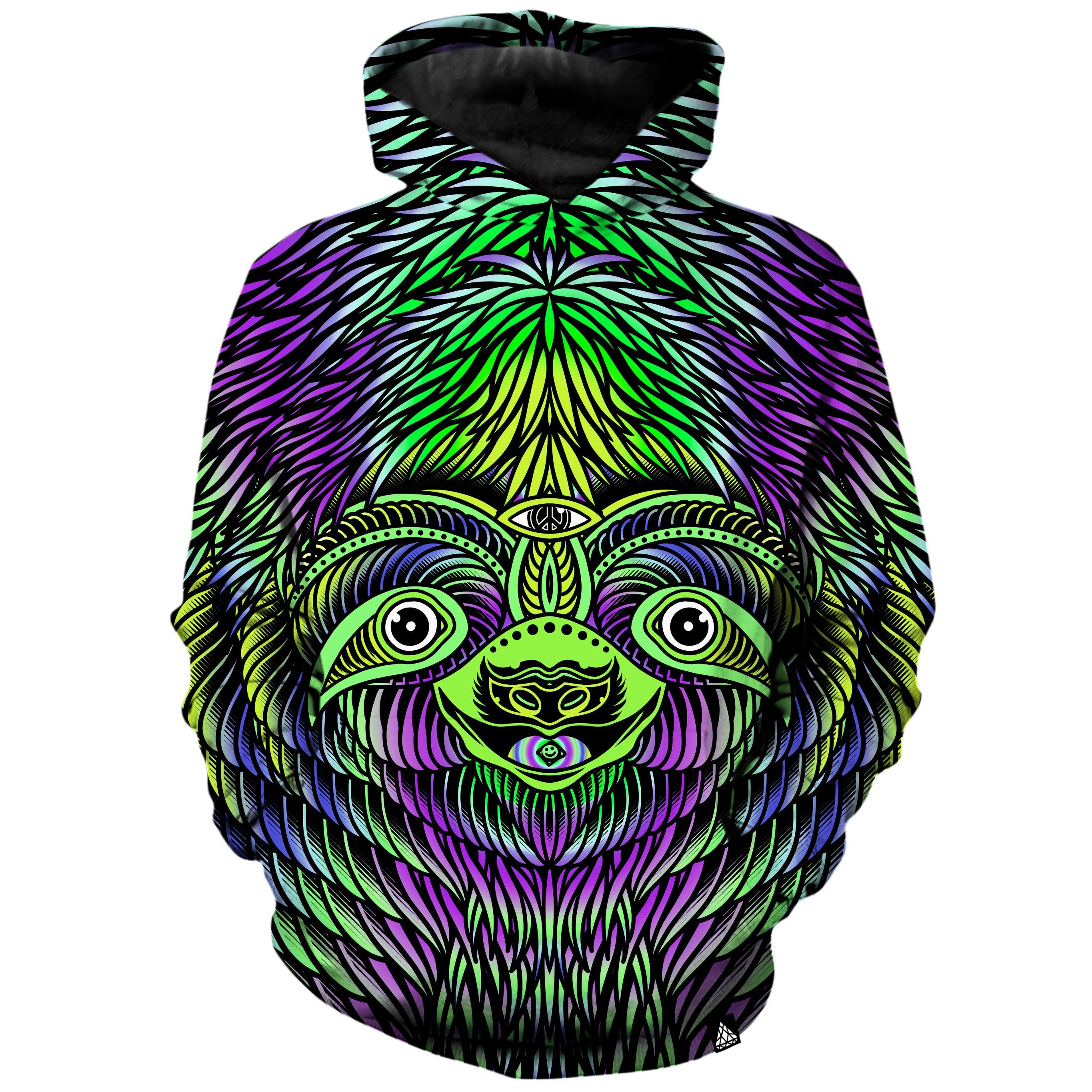 ACID SLOTH NEON HOODIE