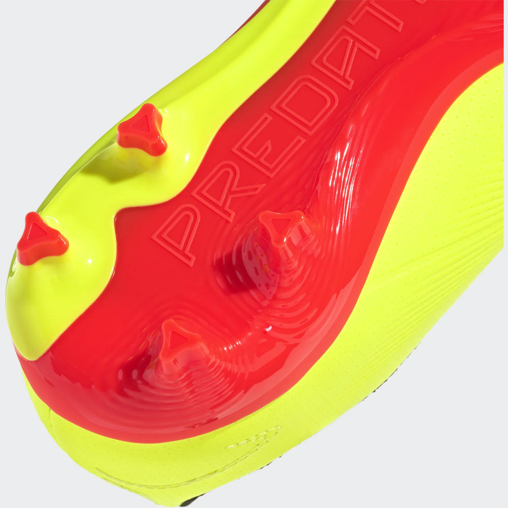 Adidas Predator League FG Jnr Football Boots (Yellow/Black/Solar Red)