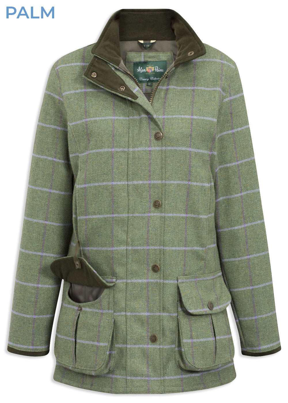 Alan Paine Women's Rutland Waterproof Tweed Coat