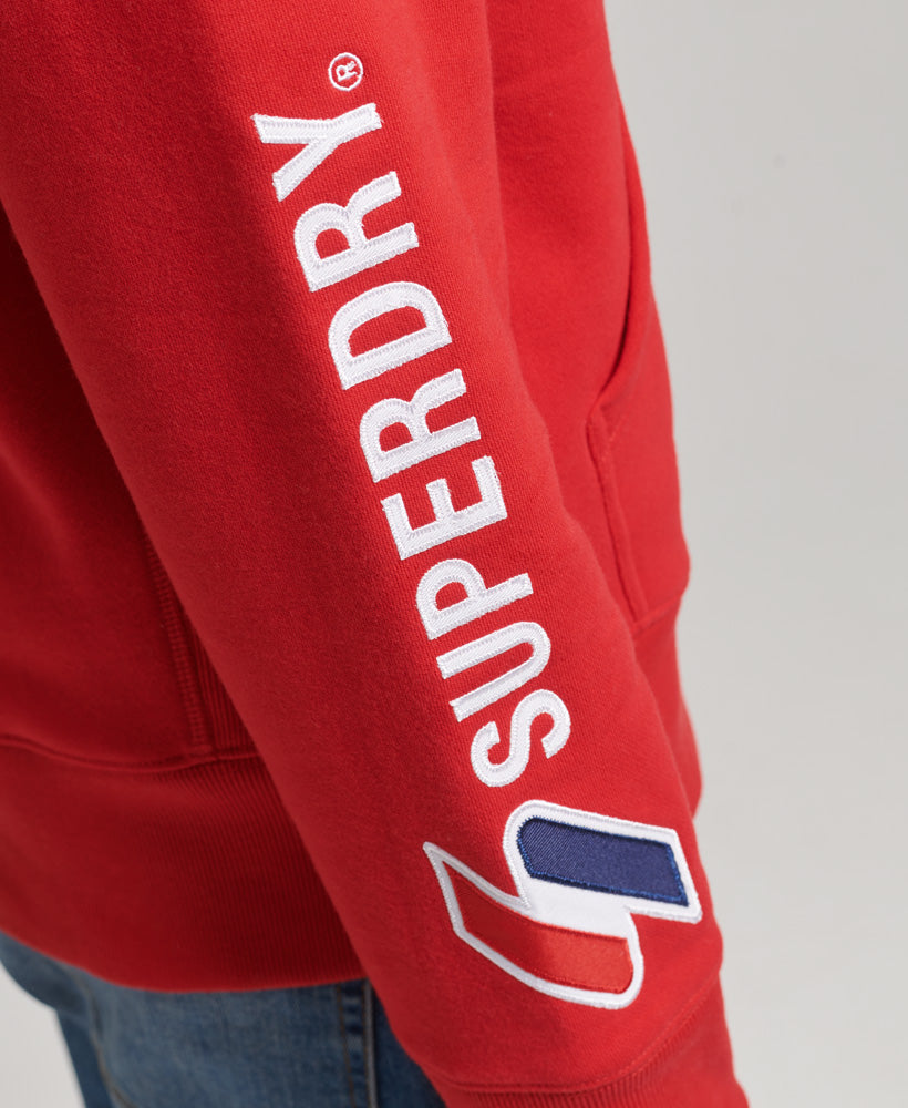 Applique Hoodie | Risk Red