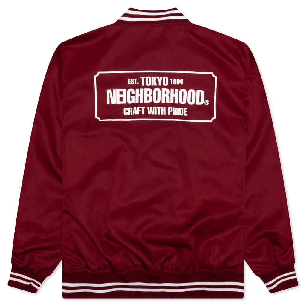 Baseball Jacket - Burgundy