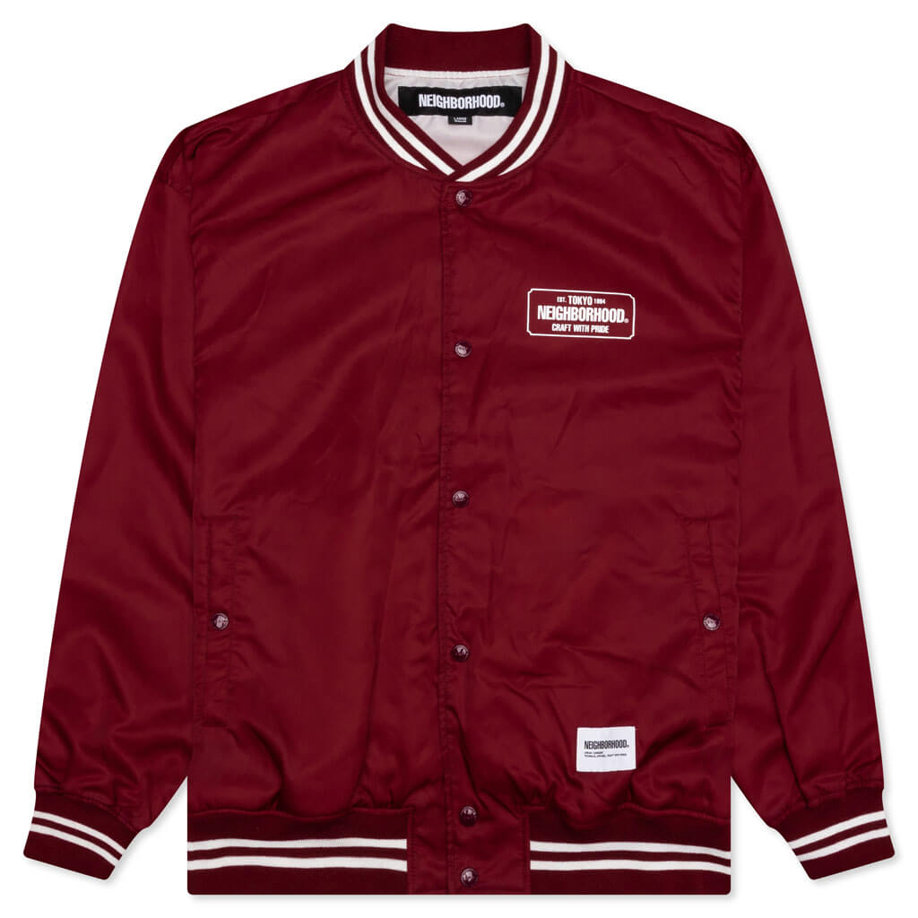 Baseball Jacket - Burgundy