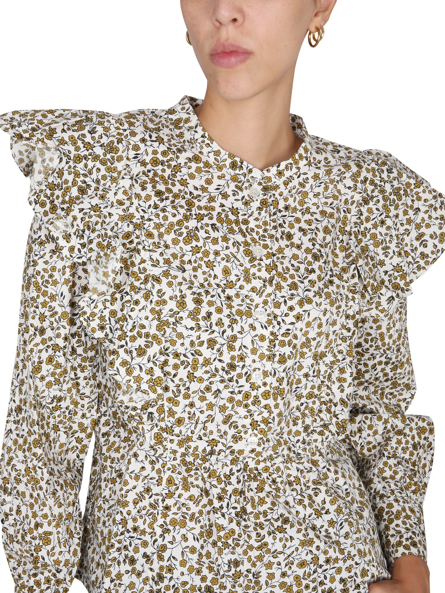 BAUM UND PFERDGARTEN    MAERON SHIRT WITH FLORAL PRINT