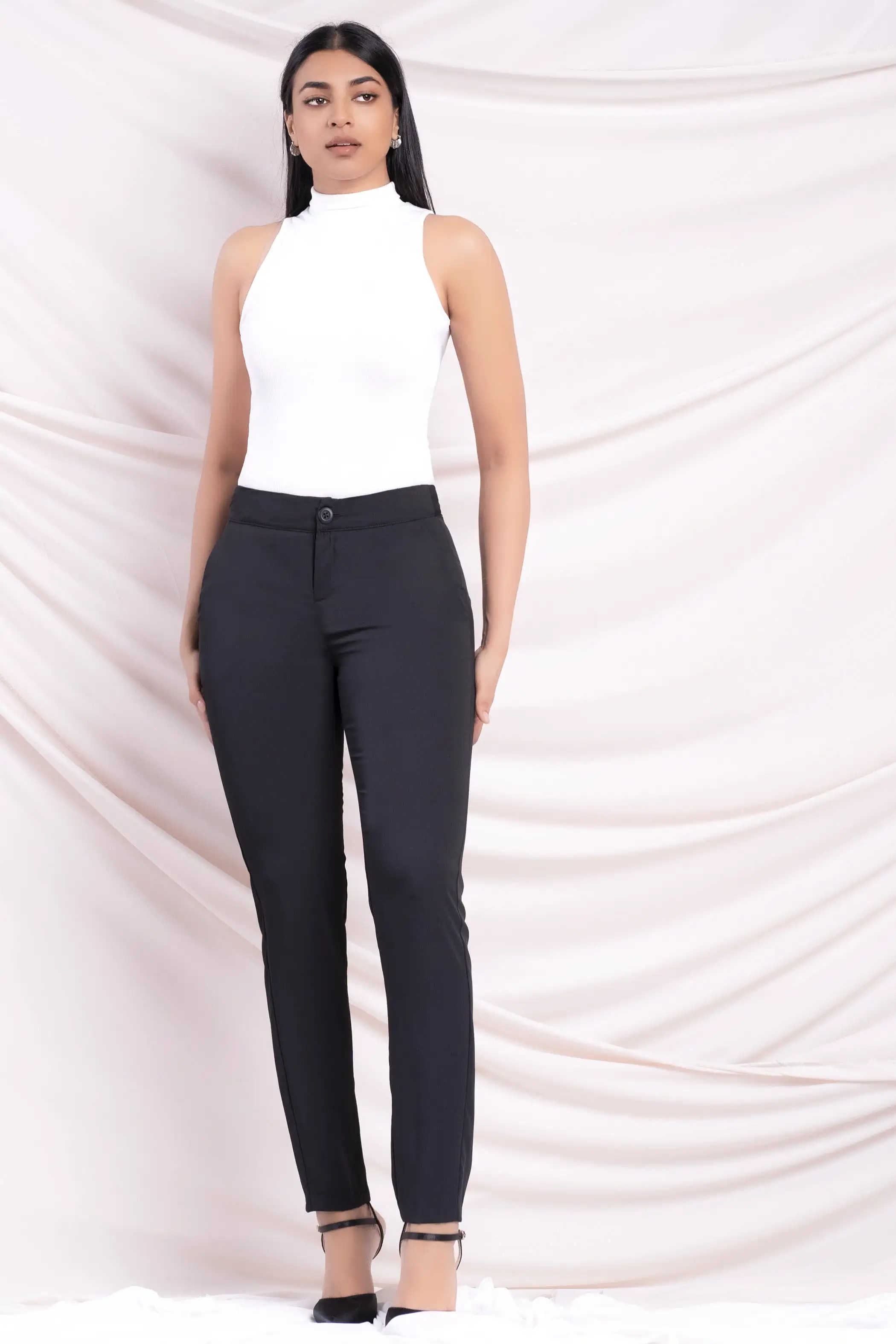 Black Slim Leg Pant