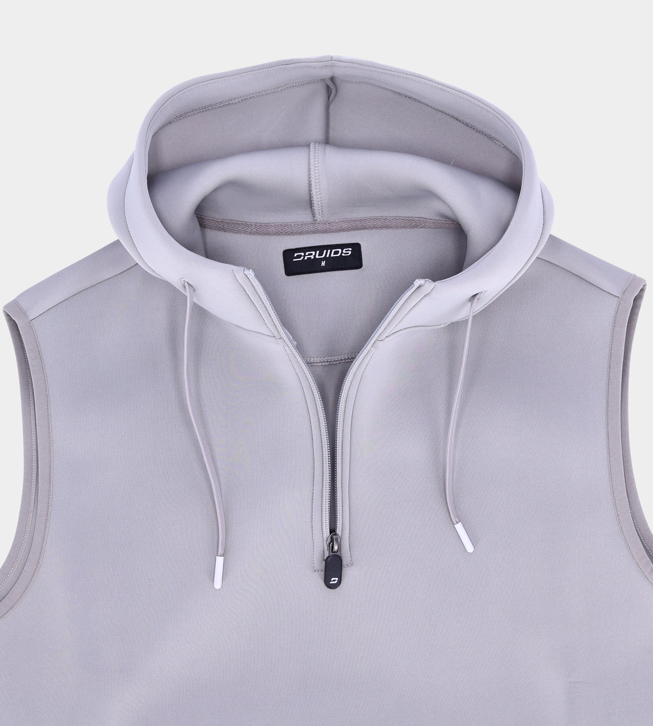 BLAZE SLEEVELESS HOODIE - GREY