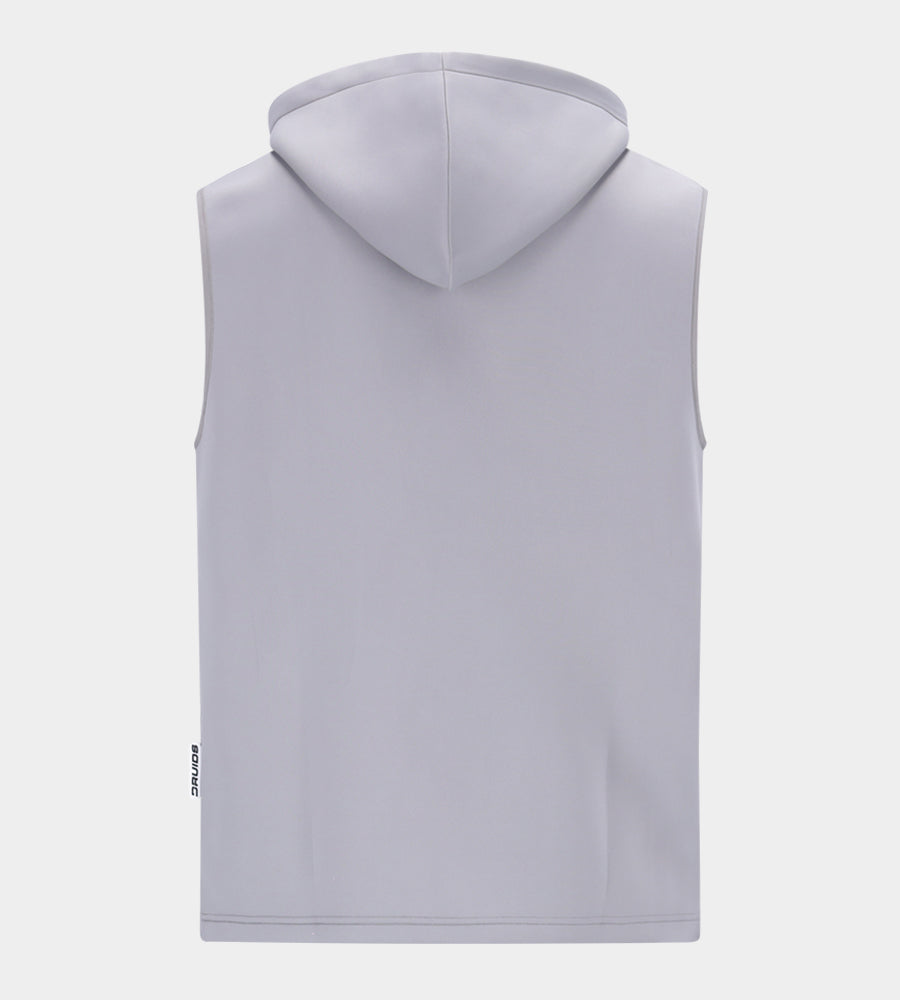 BLAZE SLEEVELESS HOODIE - GREY