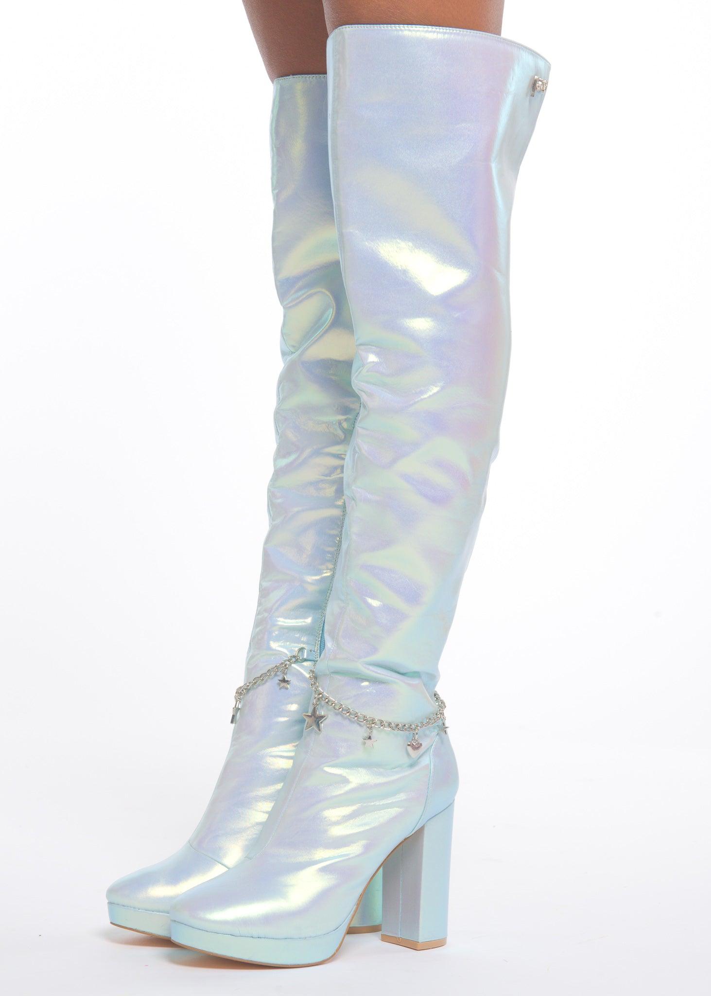 Blue Fairy Star High Boot