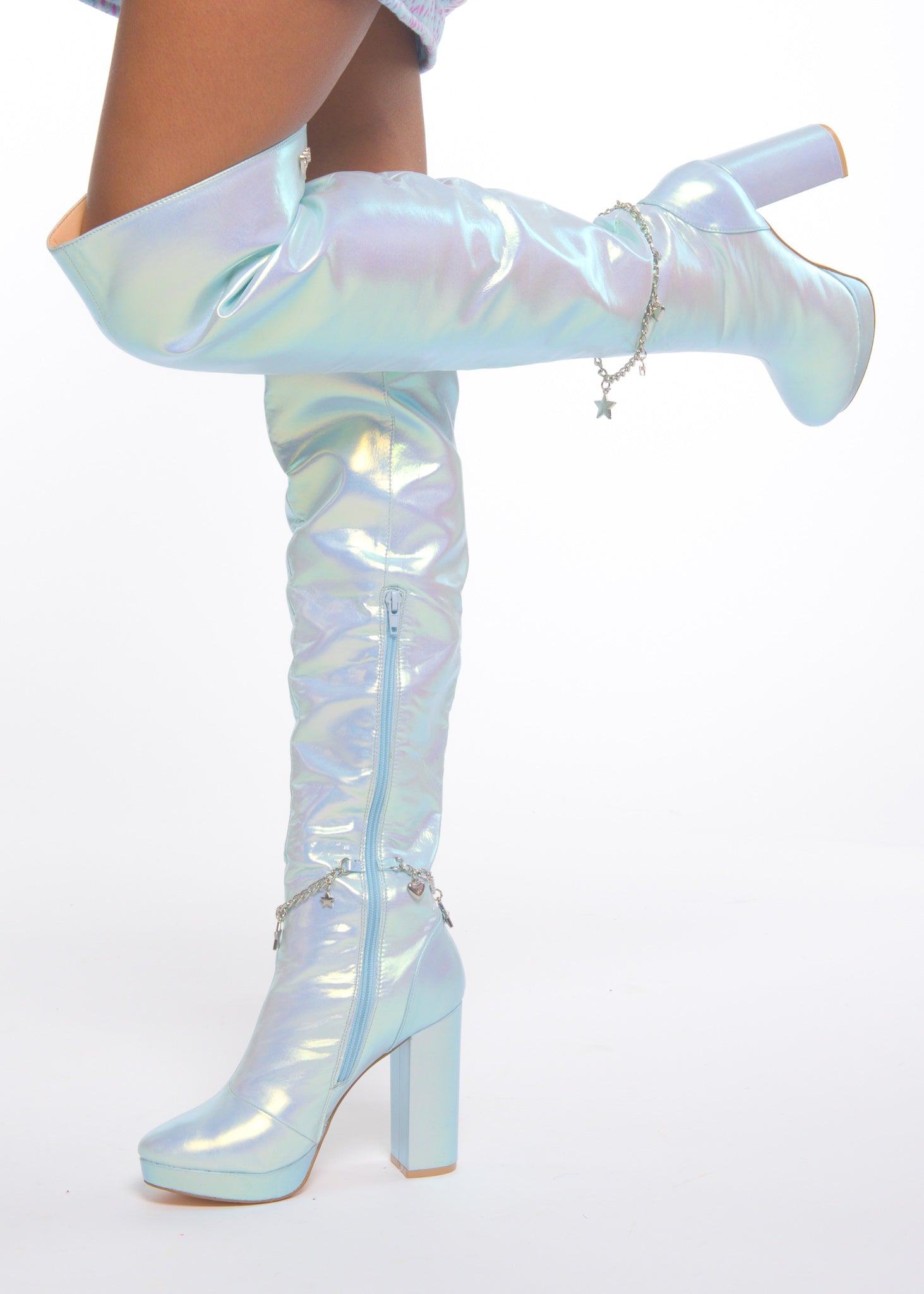 Blue Fairy Star High Boot