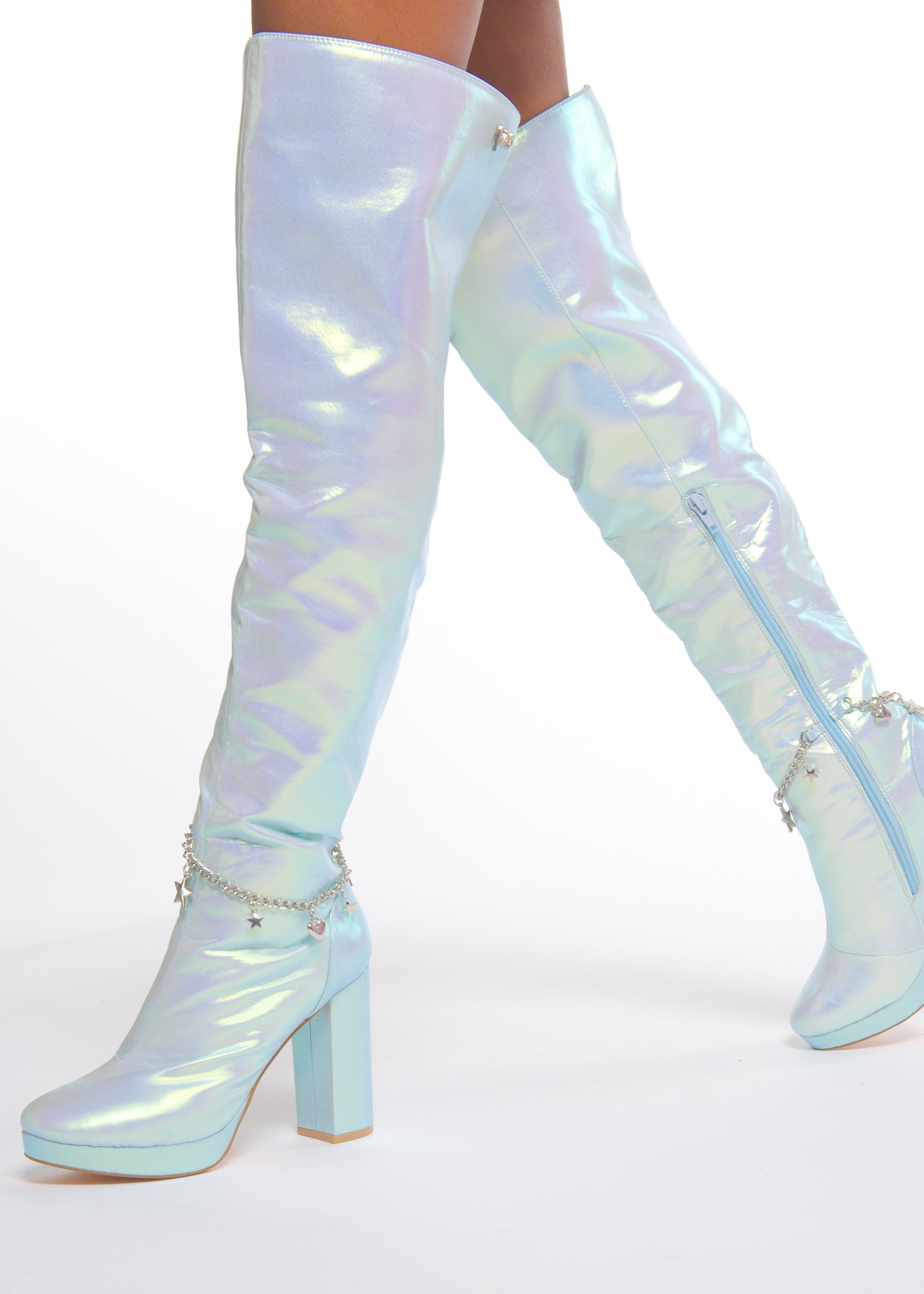 Blue Fairy Star High Boot