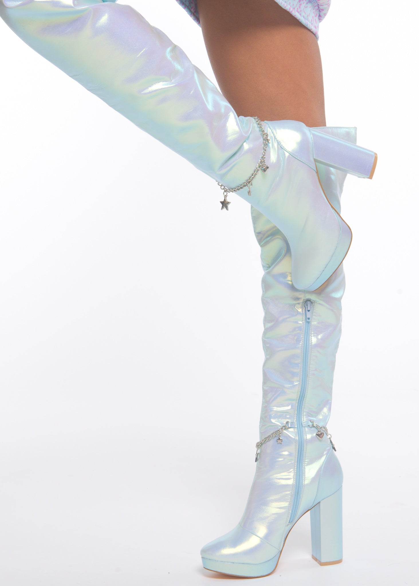 Blue Fairy Star High Boot