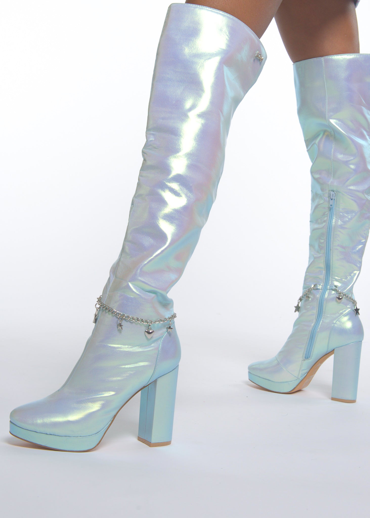 Blue Fairy Star High Boot