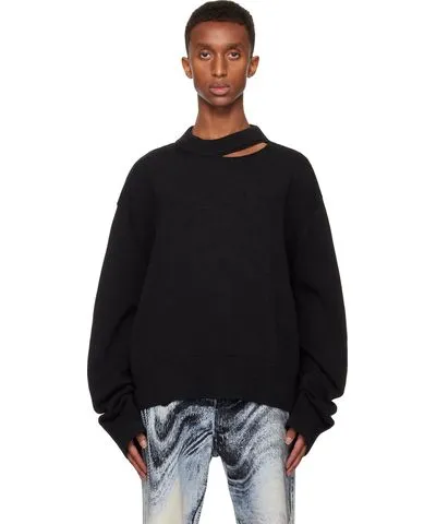 Camper Black Melange Knit Sweater