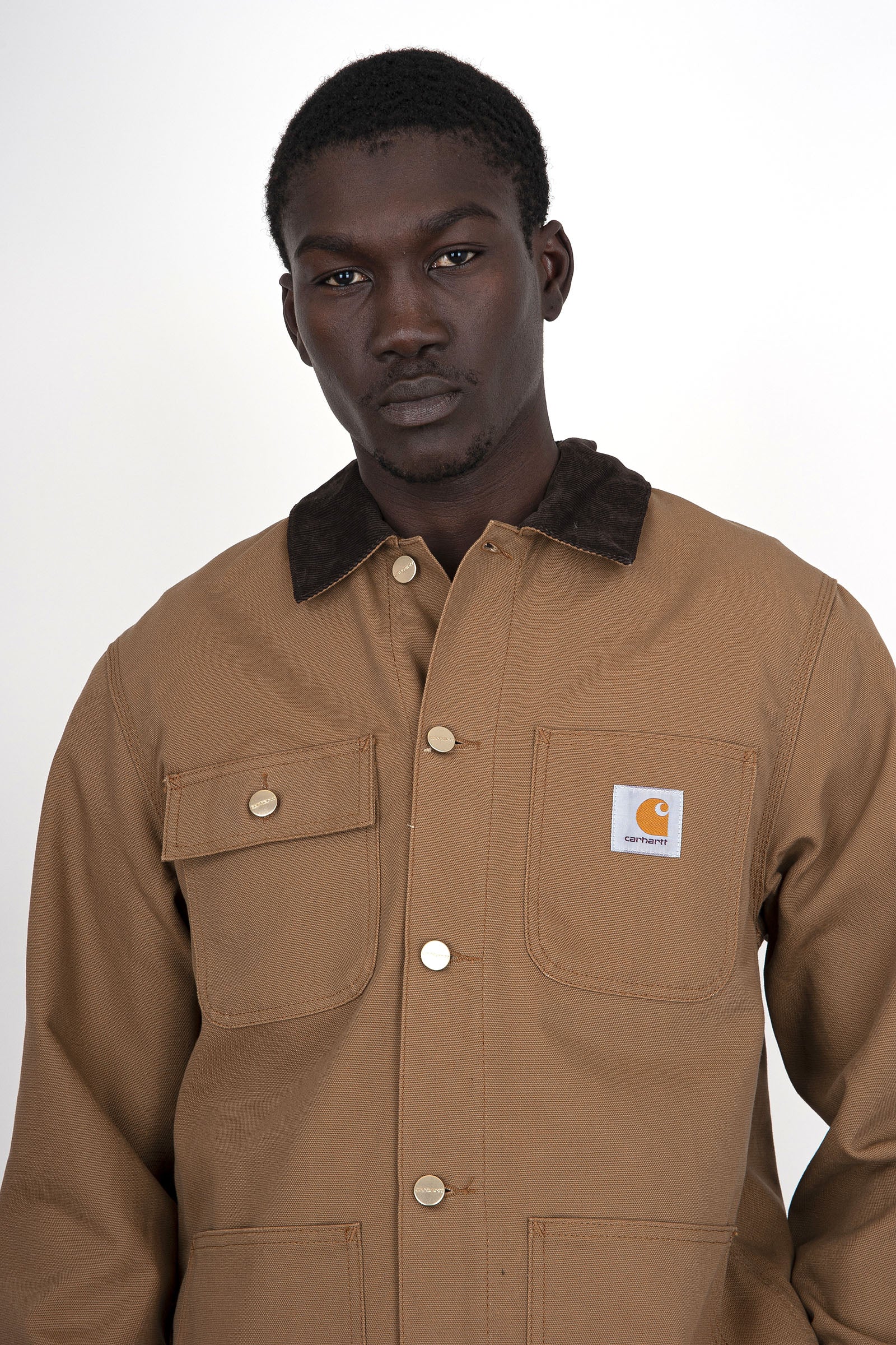 Carhartt Wip Overshirt Michigan Coat Marrone Chiaro