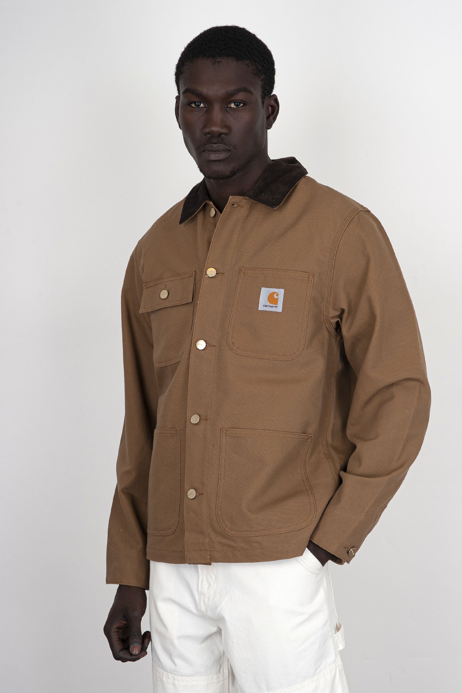 Carhartt Wip Overshirt Michigan Coat Marrone Chiaro