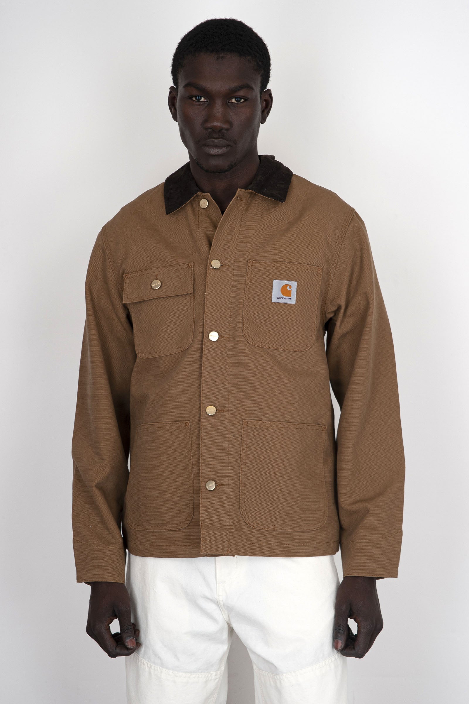 Carhartt Wip Overshirt Michigan Coat Marrone Chiaro