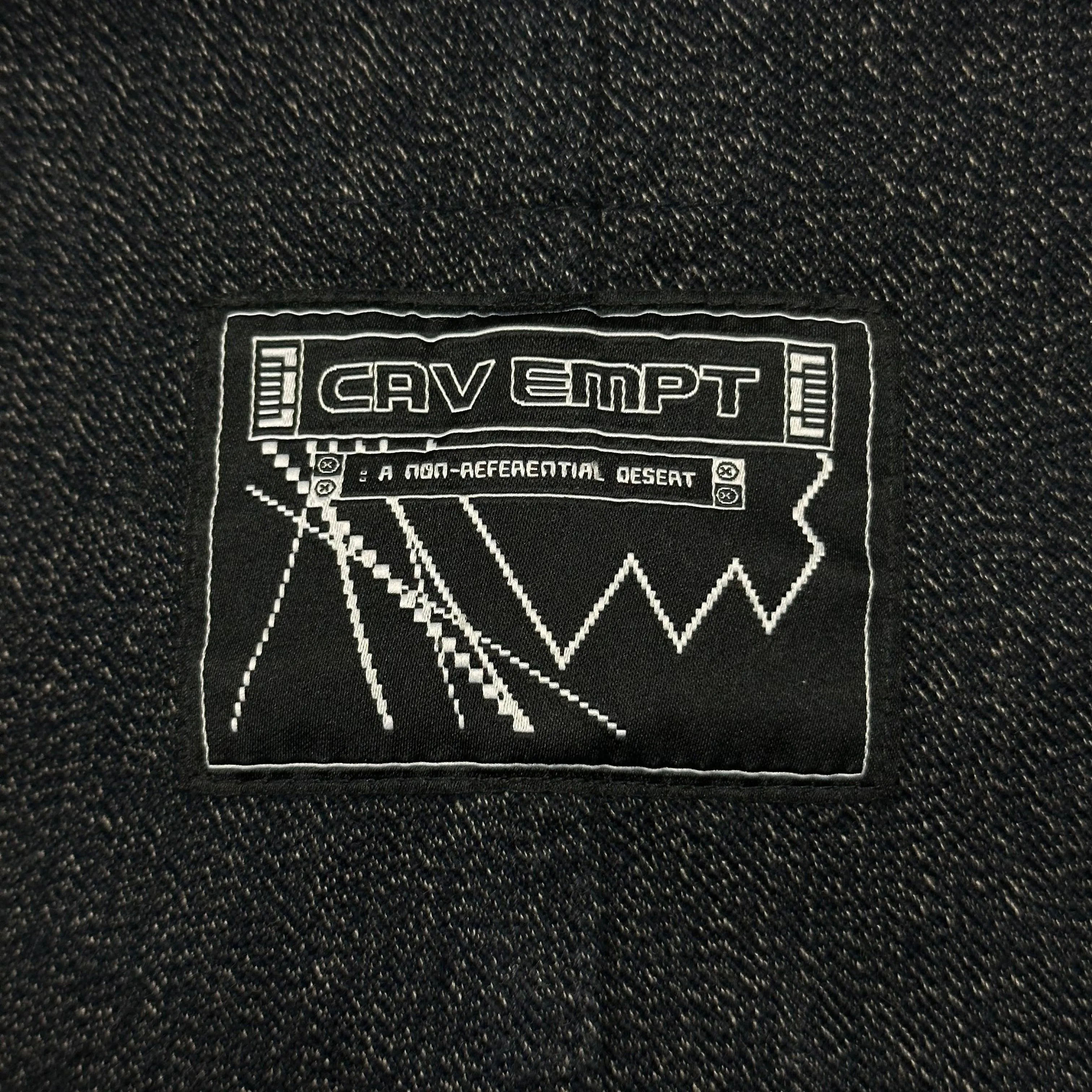 Cav Empt AW23 Black Heather Denim Boxy Jacket - L