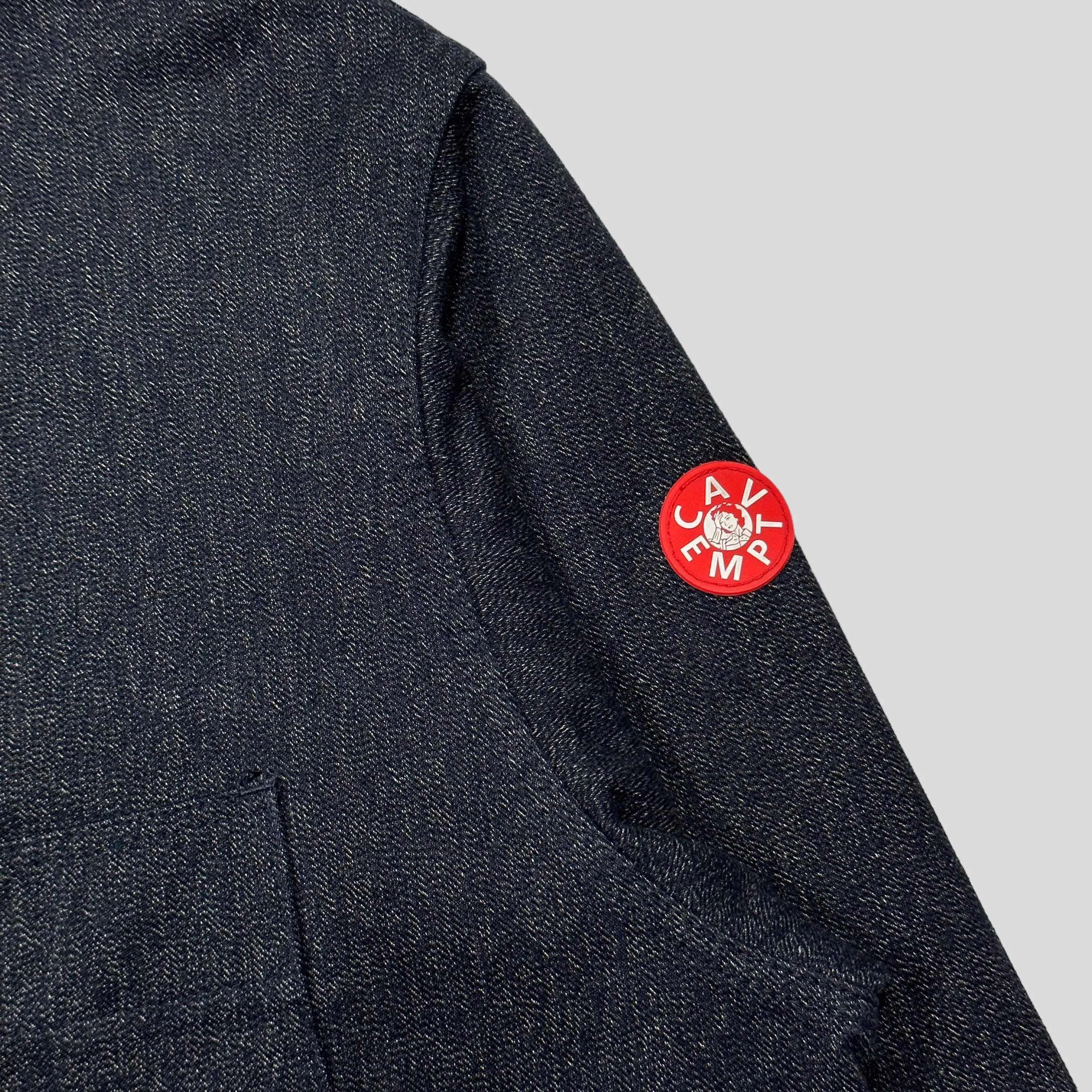 Cav Empt AW23 Black Heather Denim Boxy Jacket - L