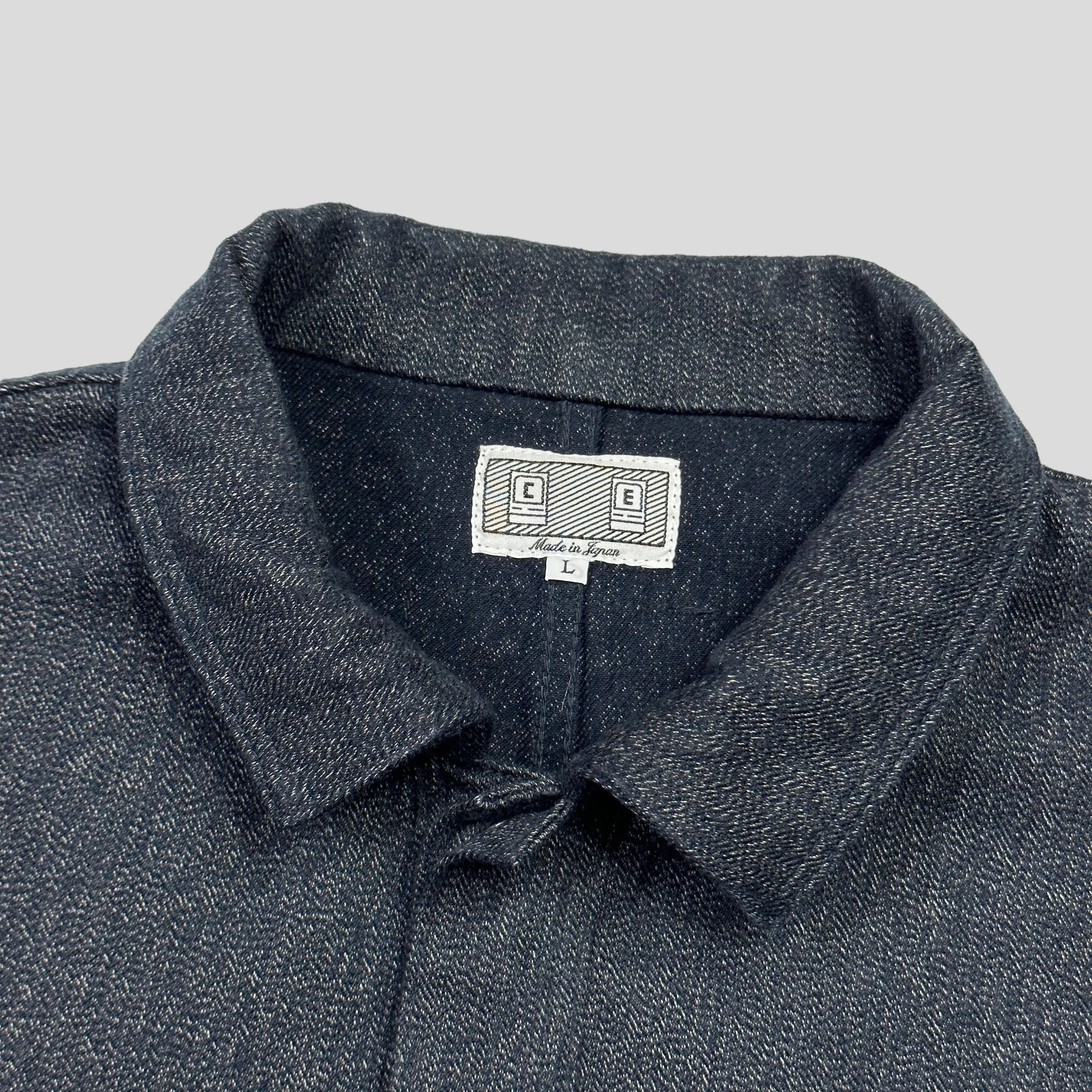 Cav Empt AW23 Black Heather Denim Boxy Jacket - L