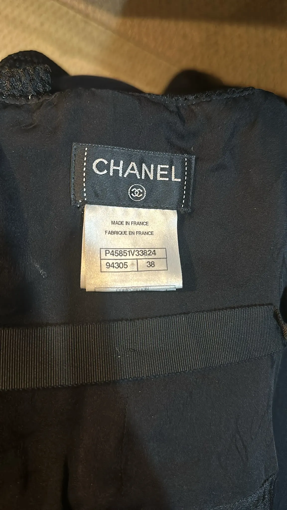 Chanel 13P Runway Black High Waisted Mesh Pants FR 38