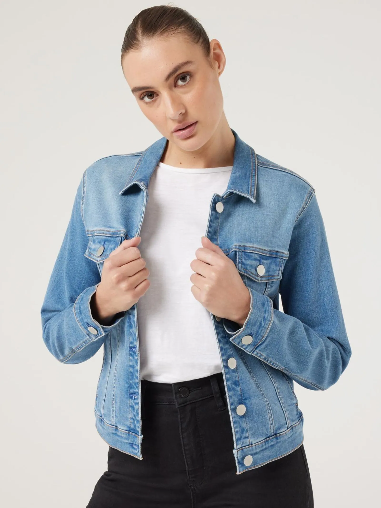 Classic Stretch Denim Jacket