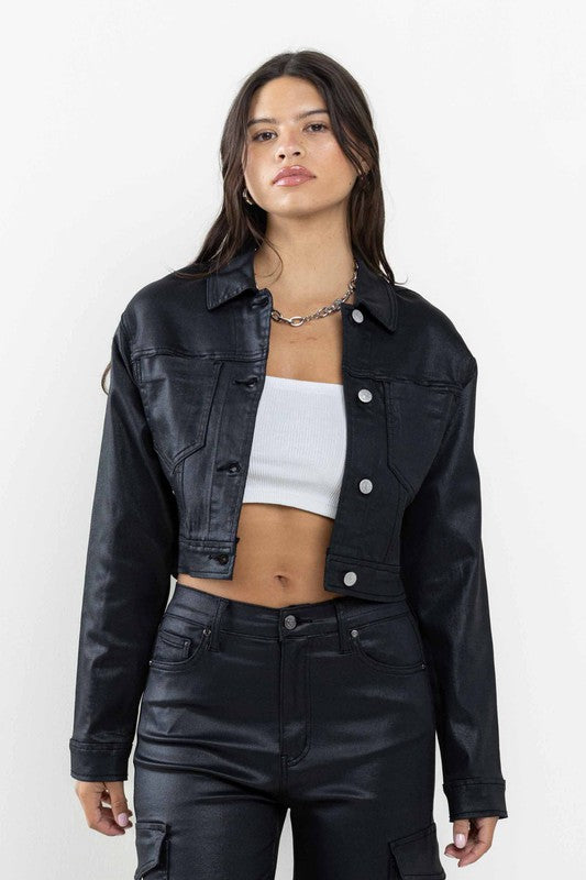 Coated Trucker Jacket