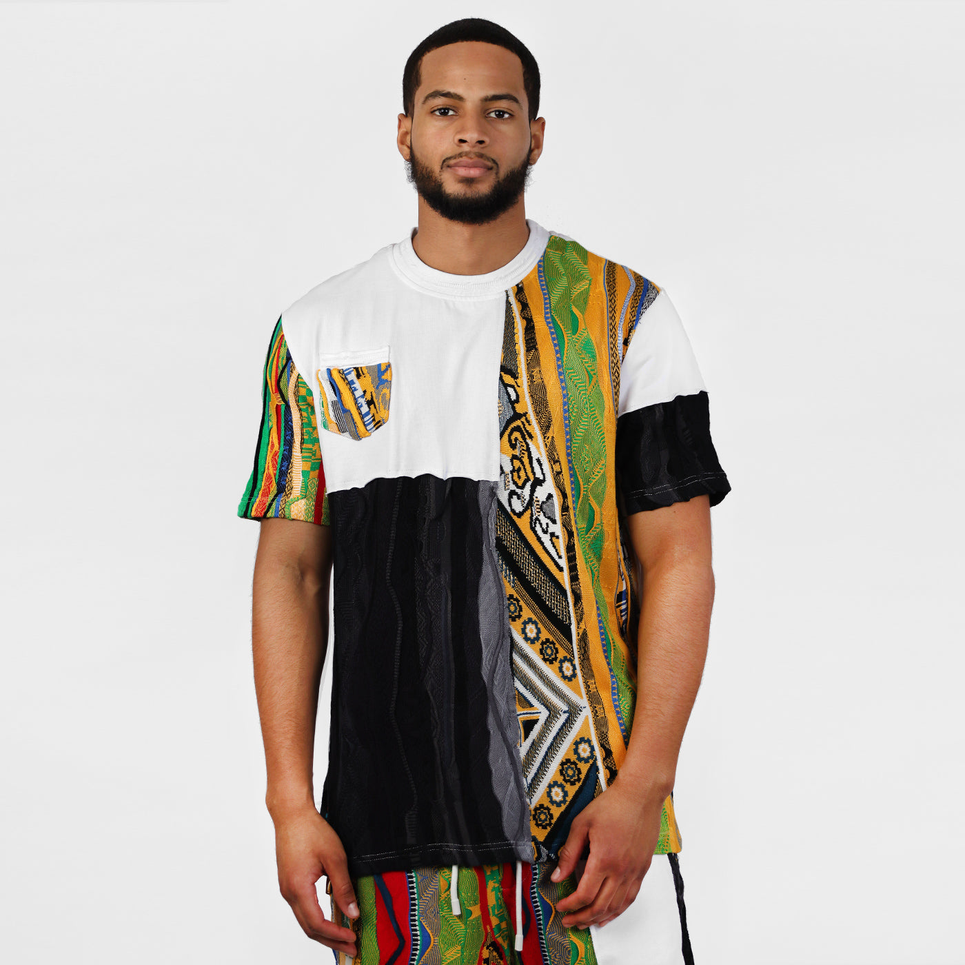 COOGI Sweater-Pieced Tee - Gold