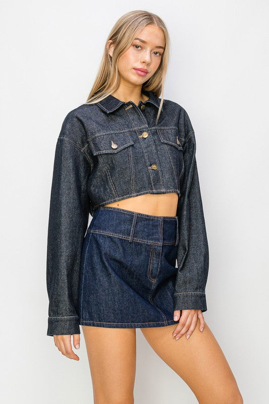 Cropped Denim Jacket