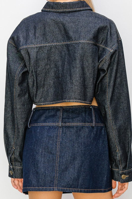 Cropped Denim Jacket