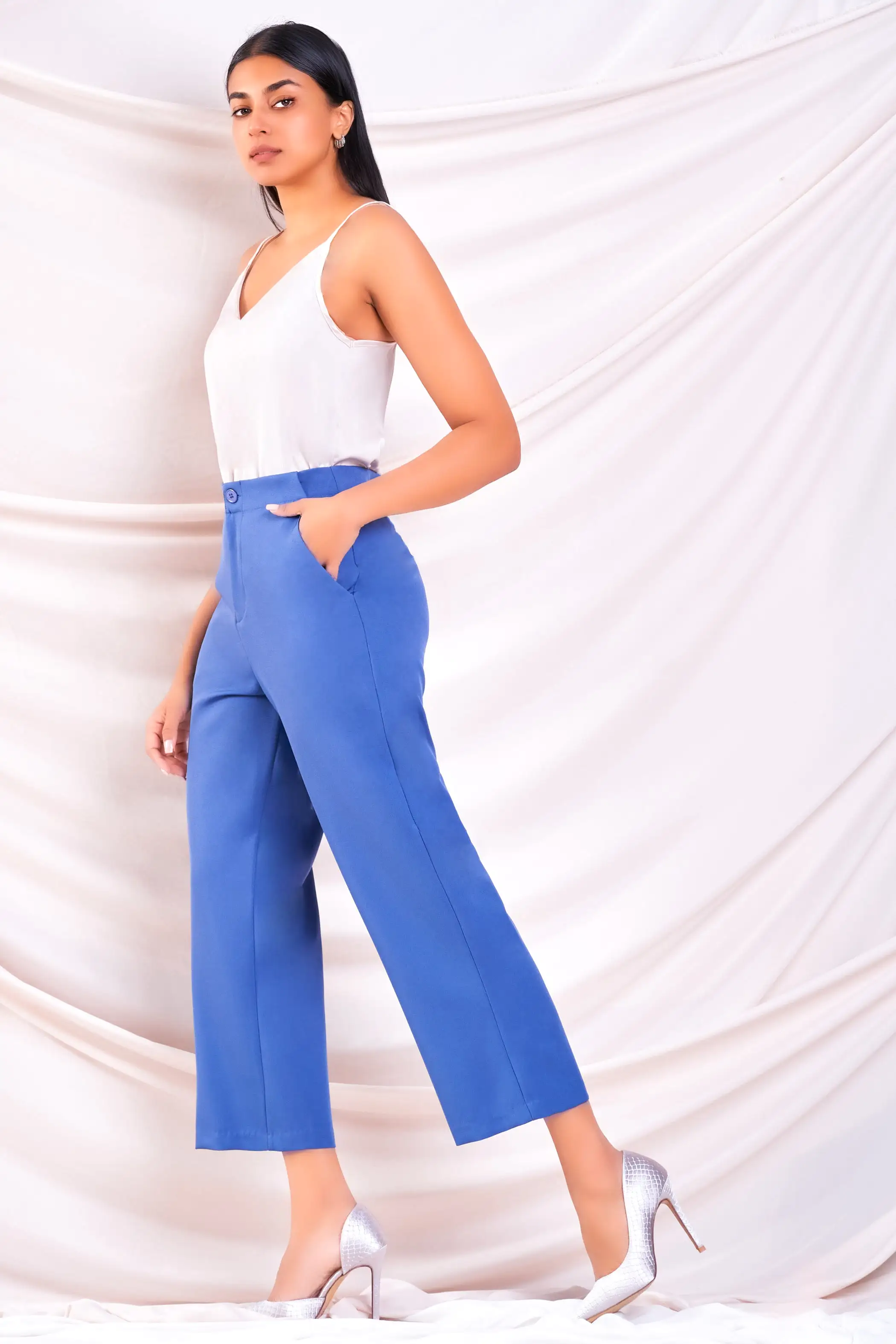 Cropped Wide Leg Pant