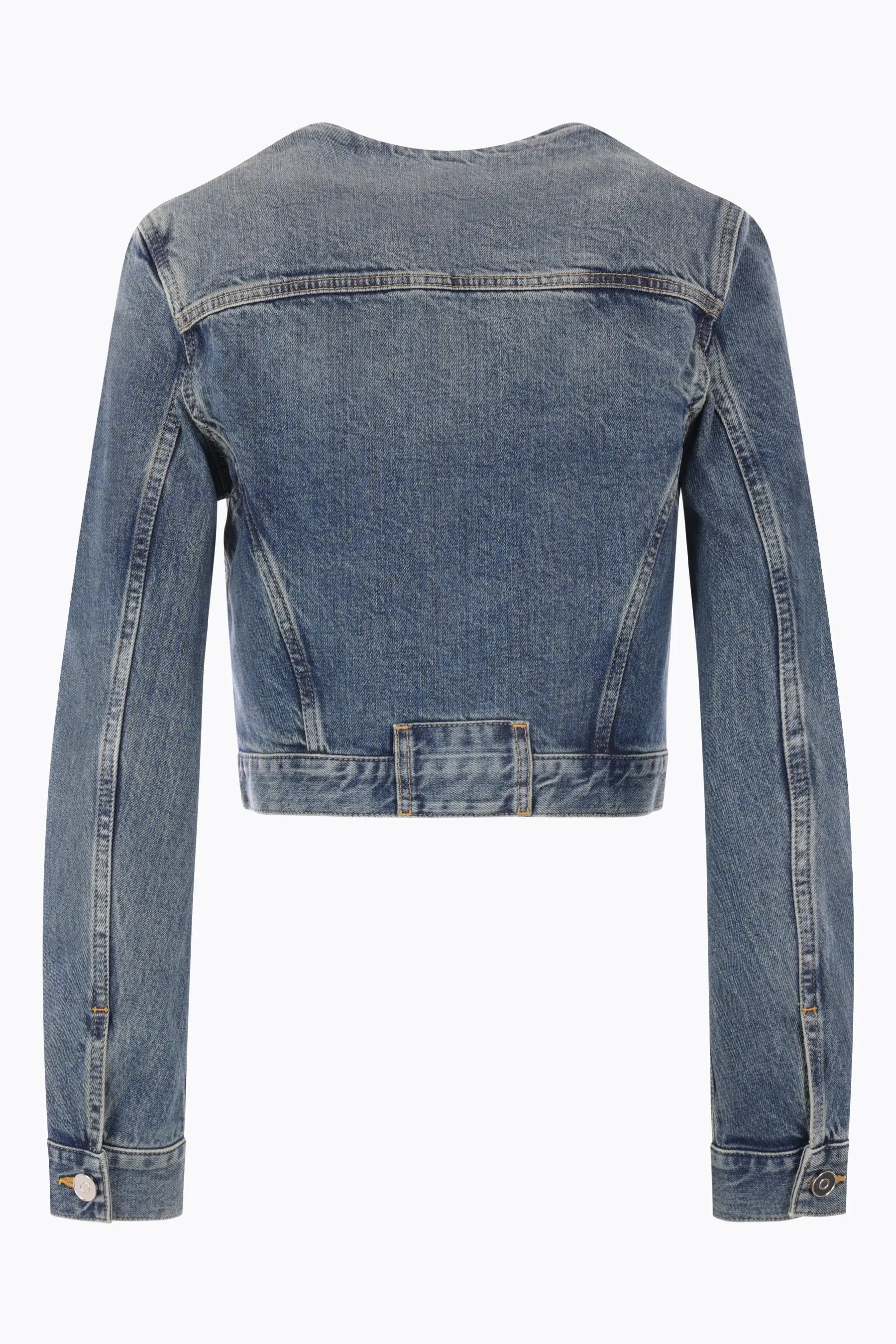 denim cropped jacket