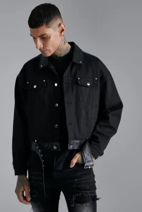 Denim Hybrid Trucker Jacket