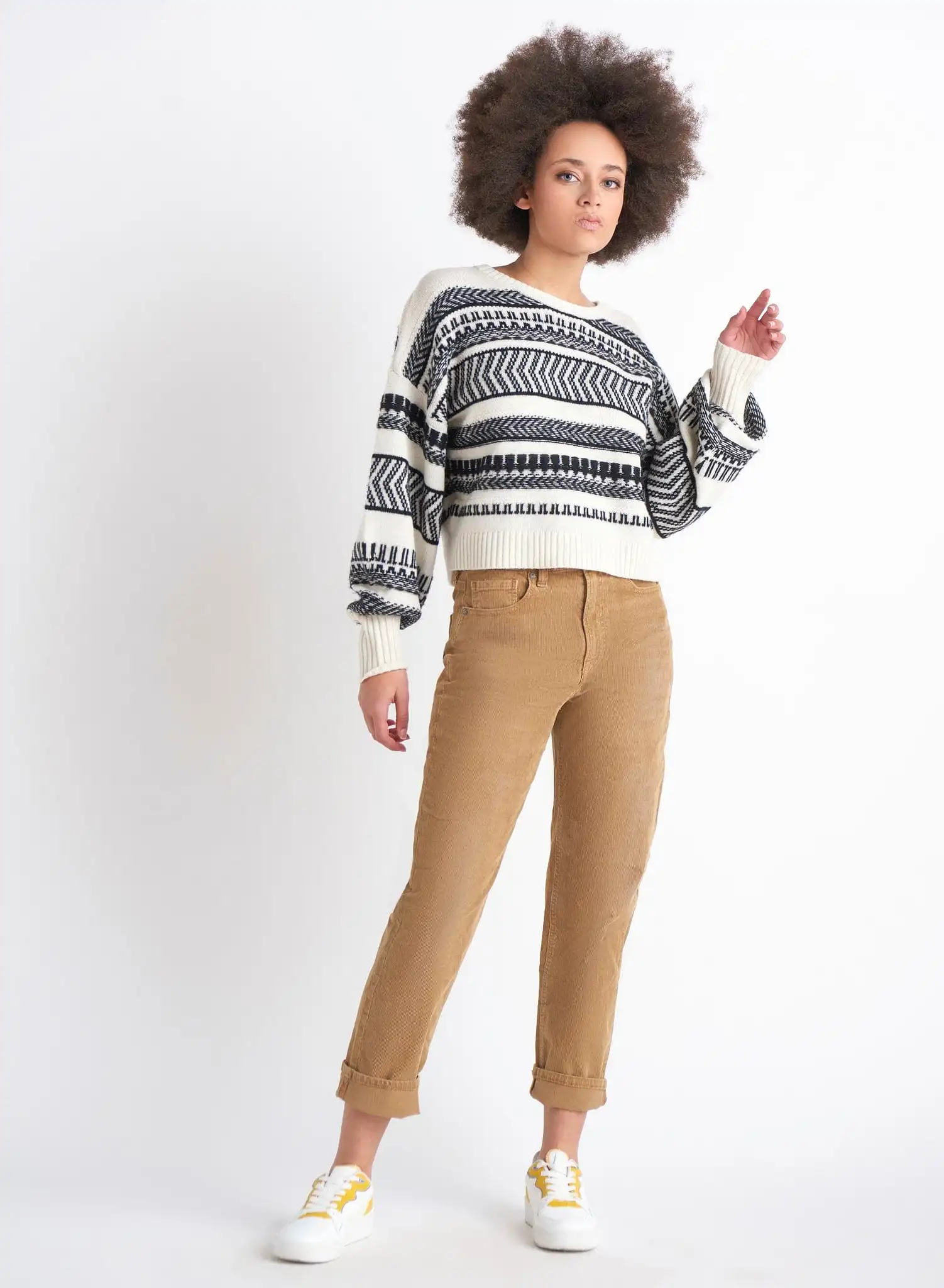 Dex Patterned Knit Sweater - 2027027 D