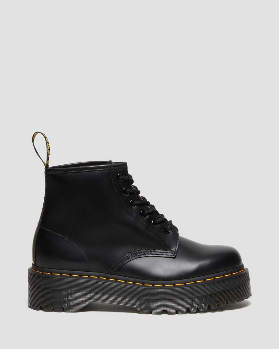 Dr Martens - 101 Quad Ankle Black Smooth Leather Boots 27753001