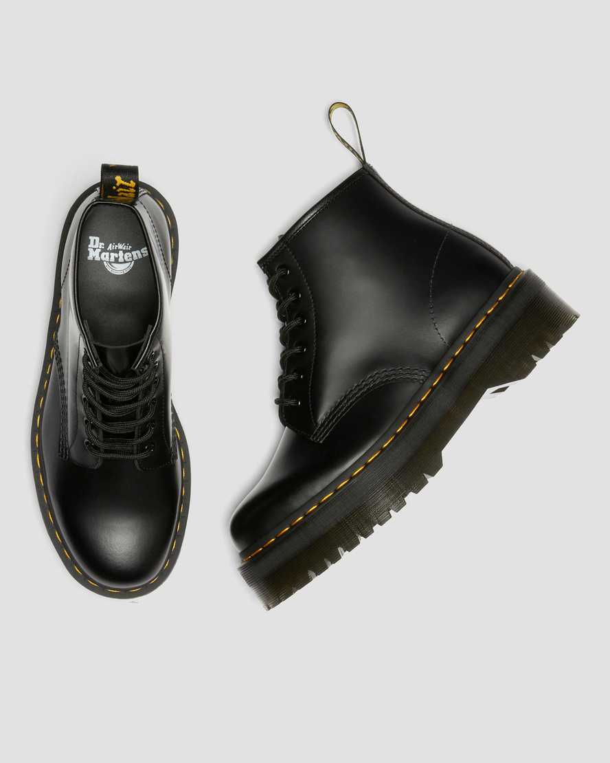 Dr Martens - 101 Quad Ankle Black Smooth Leather Boots 27753001