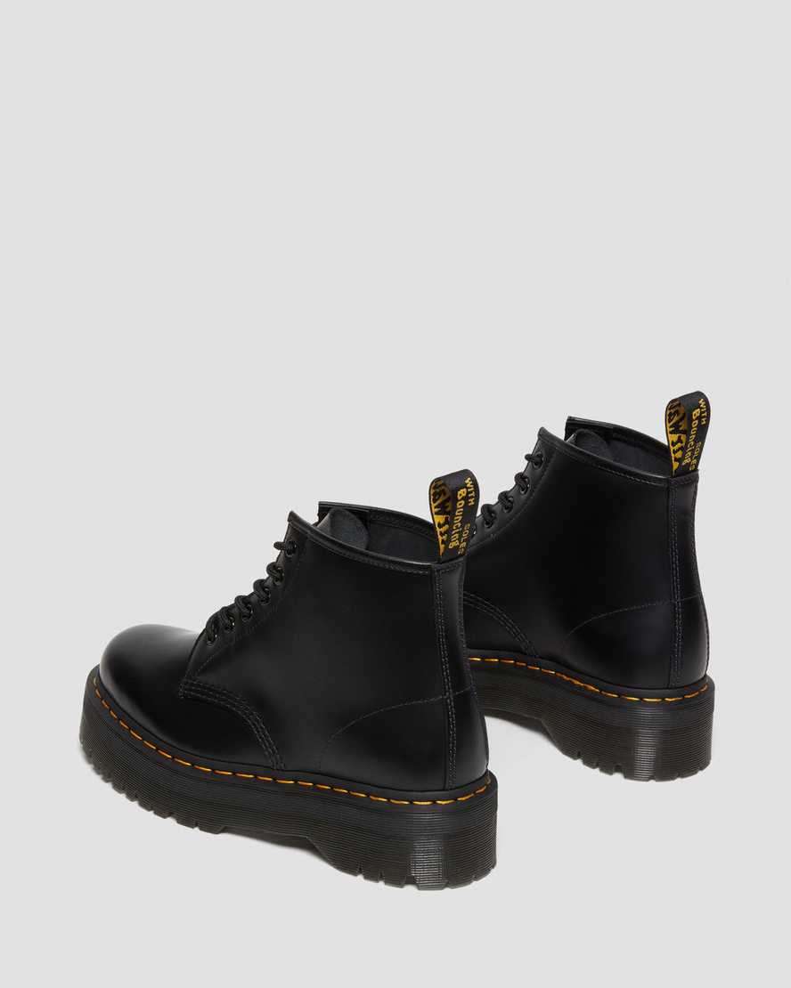 Dr Martens - 101 Quad Ankle Black Smooth Leather Boots 27753001