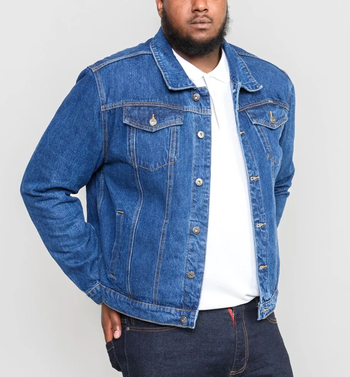 Duke Western Denim Trucker Jacket Stonewash Blue