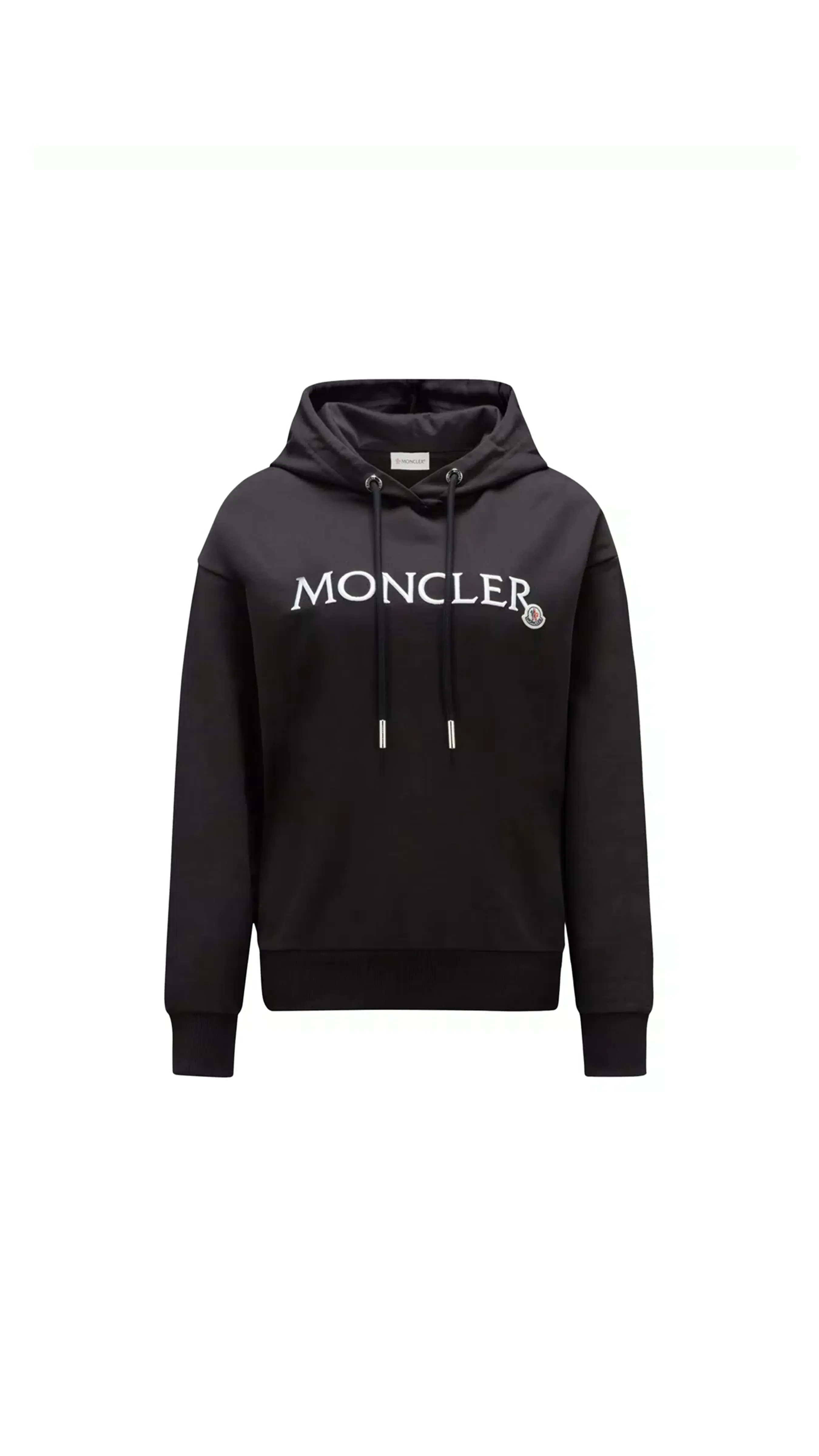 Embroidered Logo Hoodie - Black