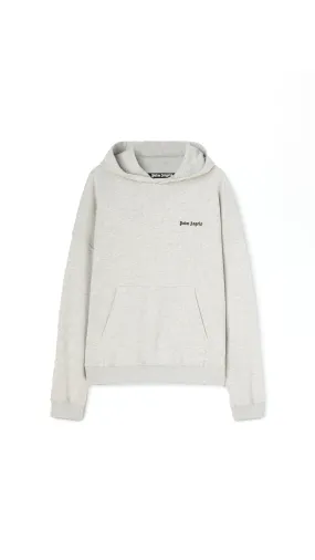 Embroidered Logo Hoodie - Grey