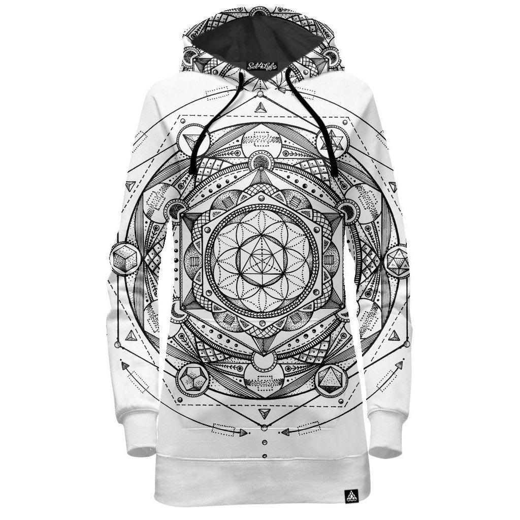 ESOTERIC LIGHT HOODIE DRESS