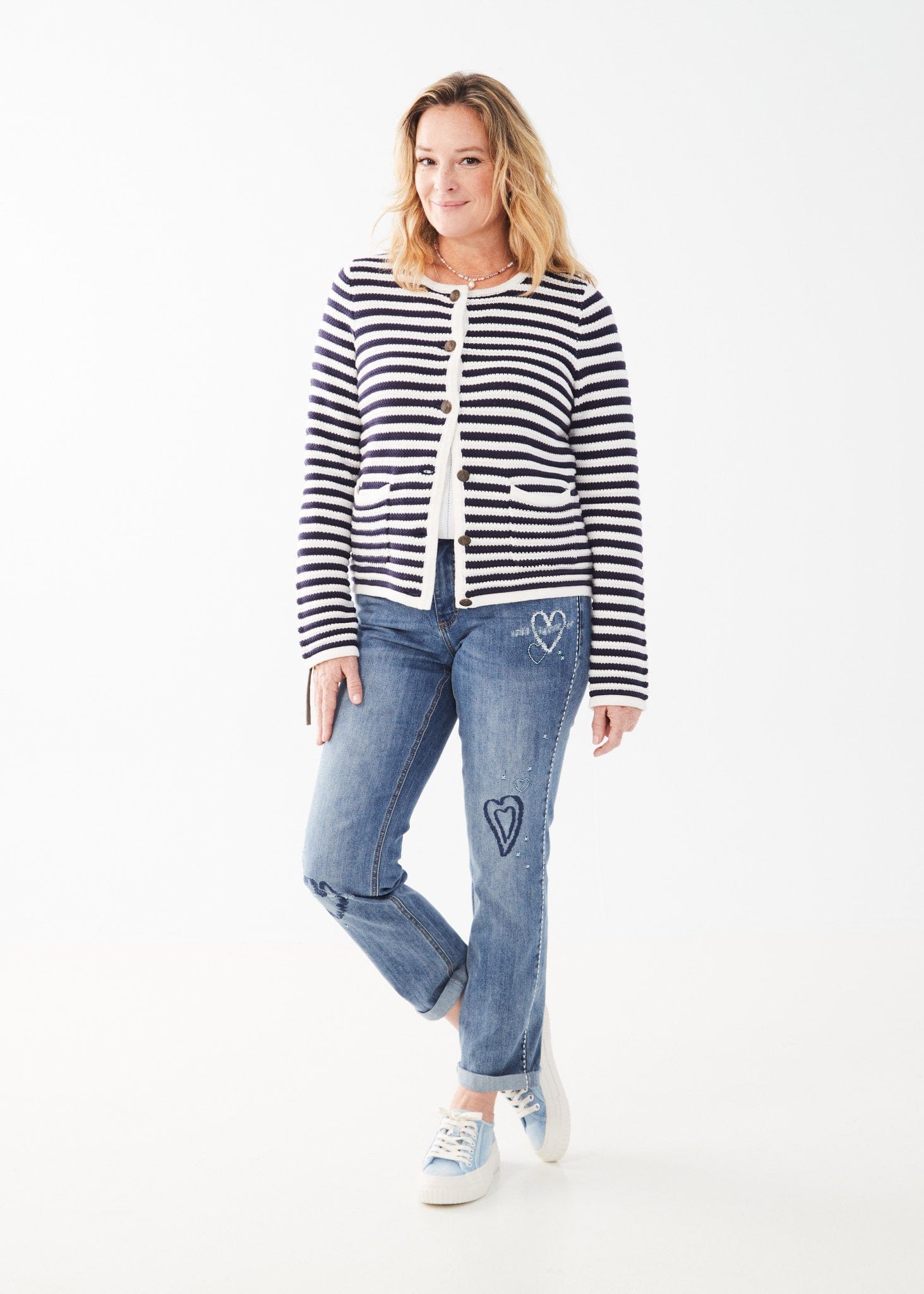 FDJ Stripe Cardigan - 1827314