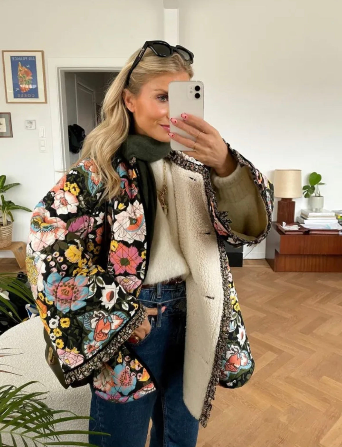 Floral Spliced Jacket