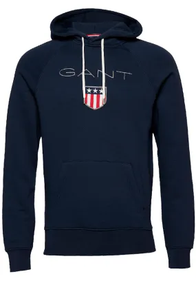 GANT Shield Hoodie Navy