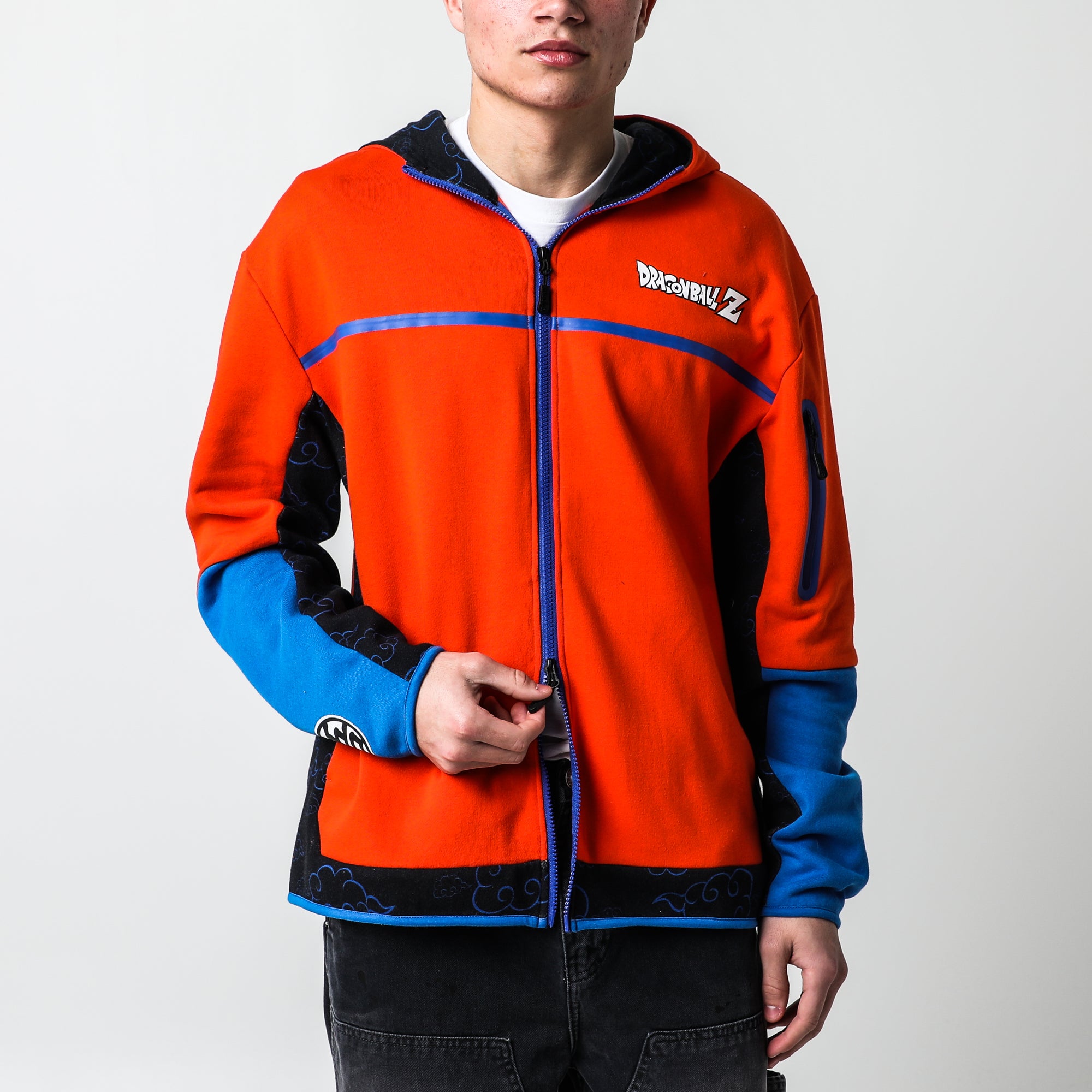 Goku Contrast Zip Hoodie