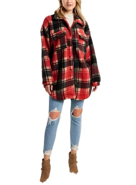 Last Chance! Plaid Fleece Jacket