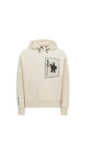 Logo Pocket Hoodie - White